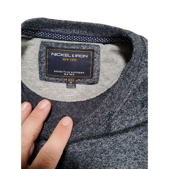 Men's Nickel and Iron New York Blue Sweatshirt Long Sleeve Size M - Picture 3 of 3